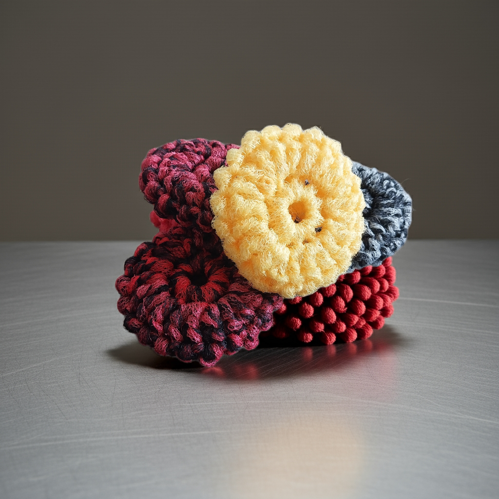 Exfoliating Scrubbies, 5 pack, various colors